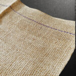 Blue Stripe Top Burlap Hessian Cloth