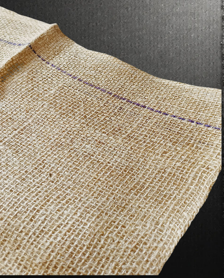 Blue Stripe Top Burlap Hessian Cloth